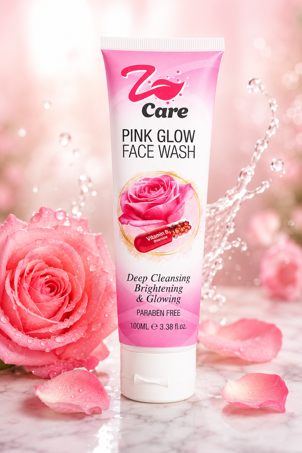 Z Care Pink Glow Face Wash (100ml)