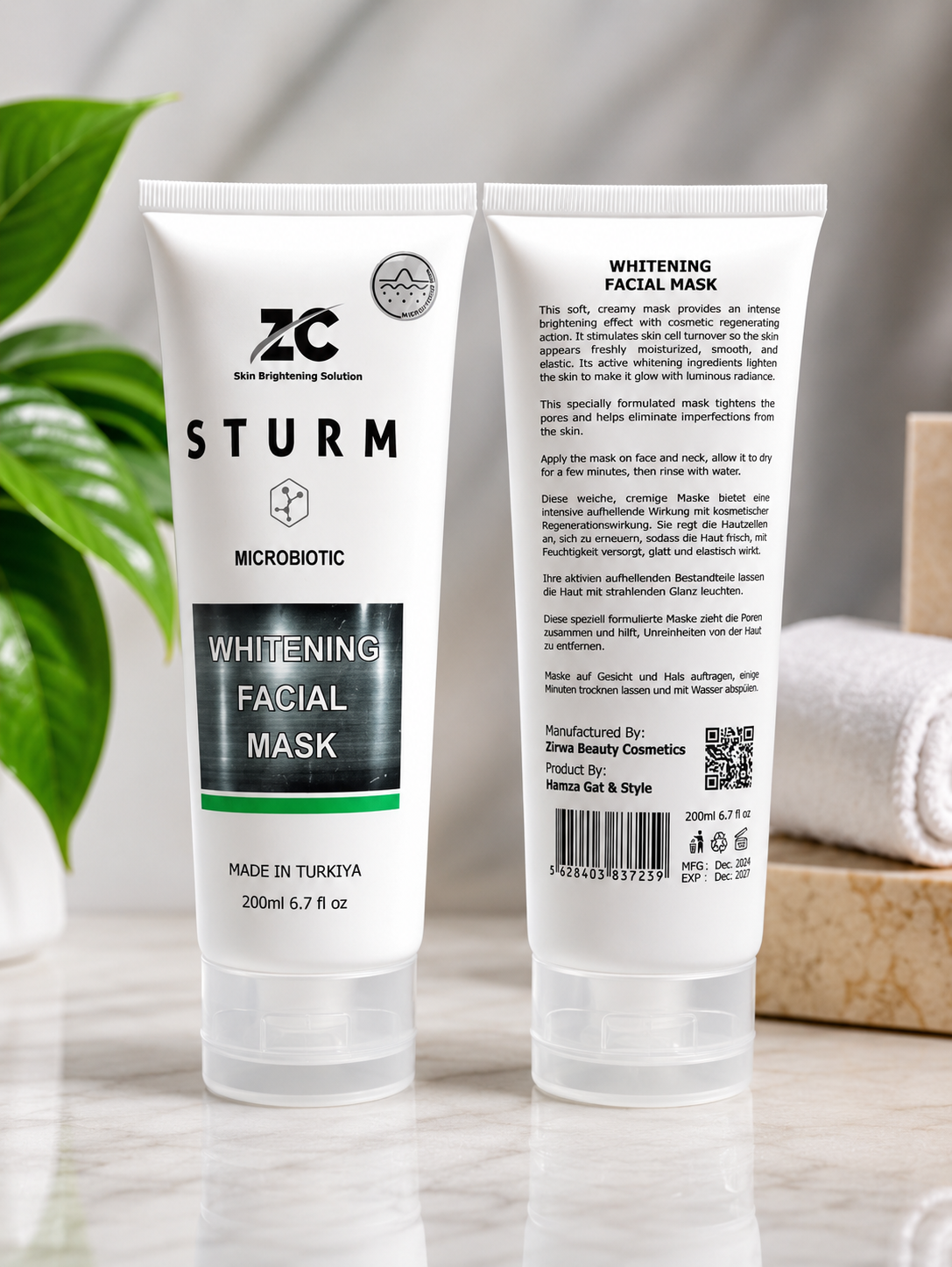 Z Care Sturm Microbiotic Whitening Facial Mask (200ml)