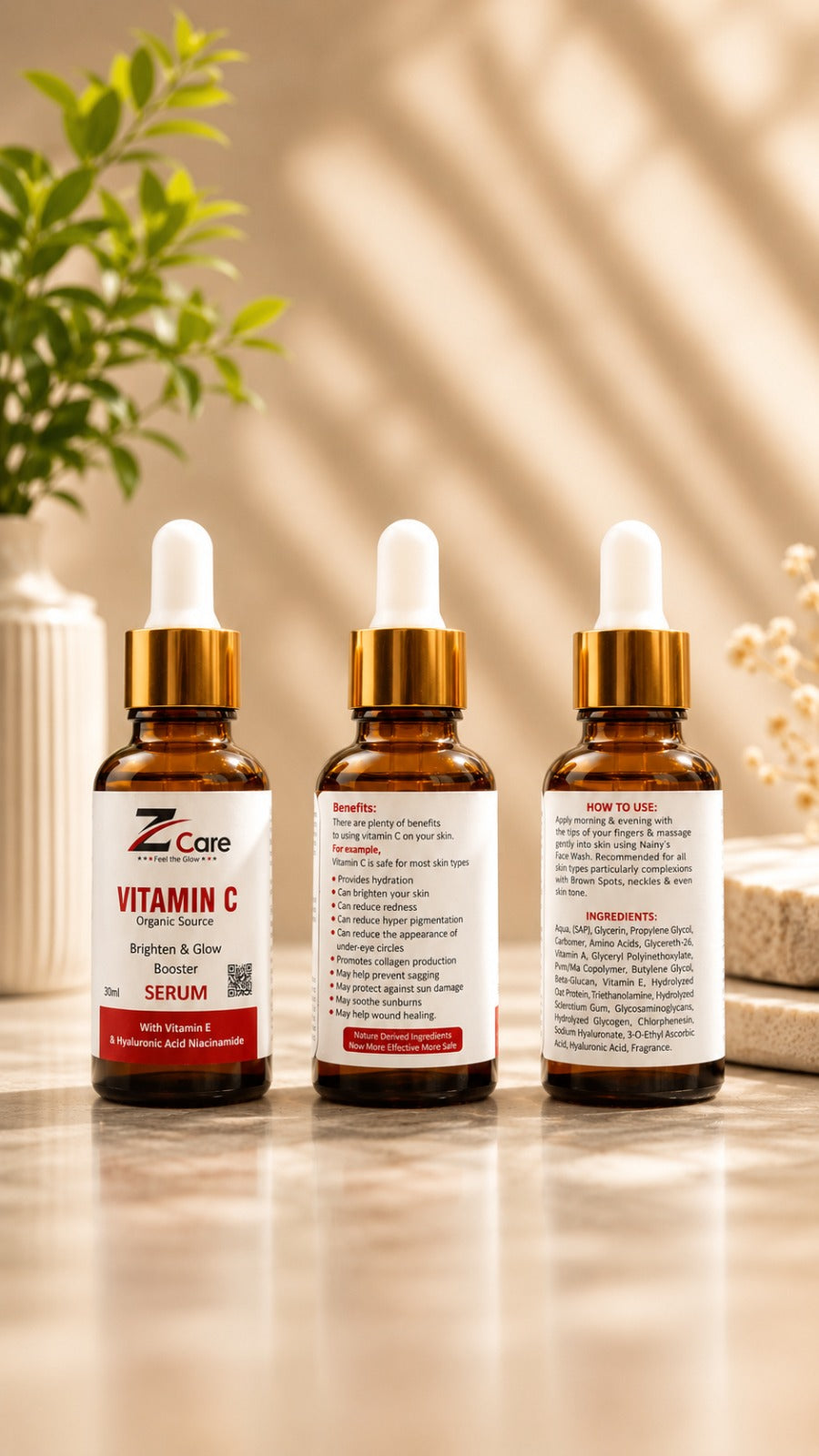 Z Care Vitamin C Brighten & Glow Booster Serum (30ml)